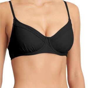 Womens Athleta Bikini Swimsuit Navy Blue Top 36 B C NWT